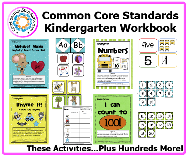 Kindergarten Common Core Workbook Download