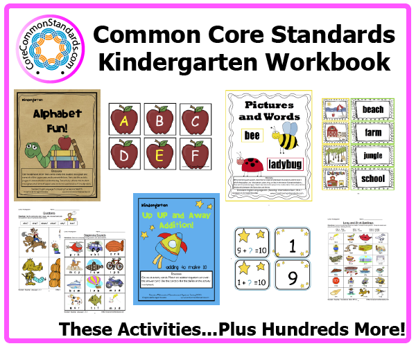 kindergarten common core activities 2 - Common Core Math Kindergarten