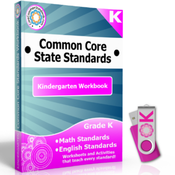 Kindergarten Common Core Workbook on USB