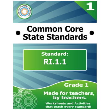 RI.1.1 First Grade Common Core Bundle